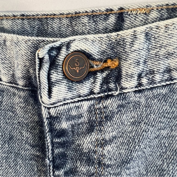Vintage Sheplers Jeans High Waist Size 32 Womens Stone Wash Blue - Picture 3 of 5